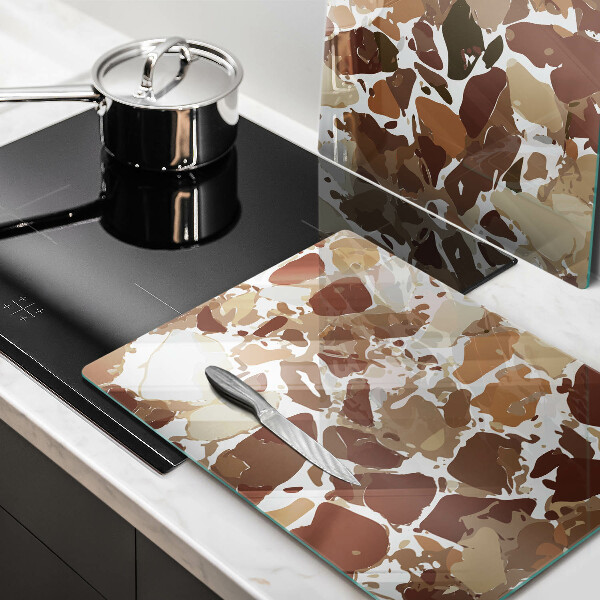 Üveg vágódeszka Kő díszítő foltok