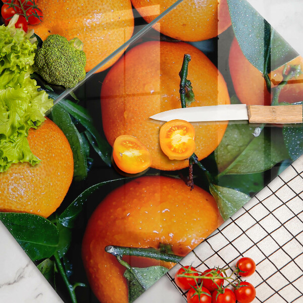 Üveg vágódeszka Narancs gyümölcs