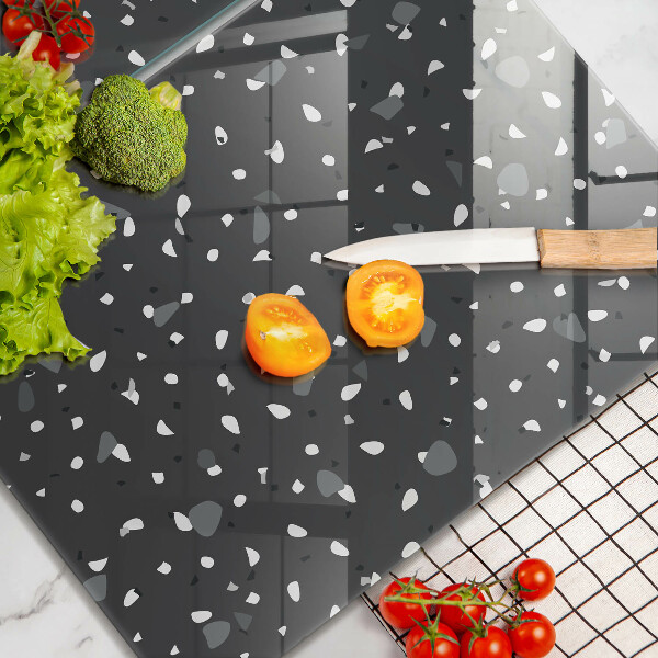 Üveg vágódeszka Díszítő kő