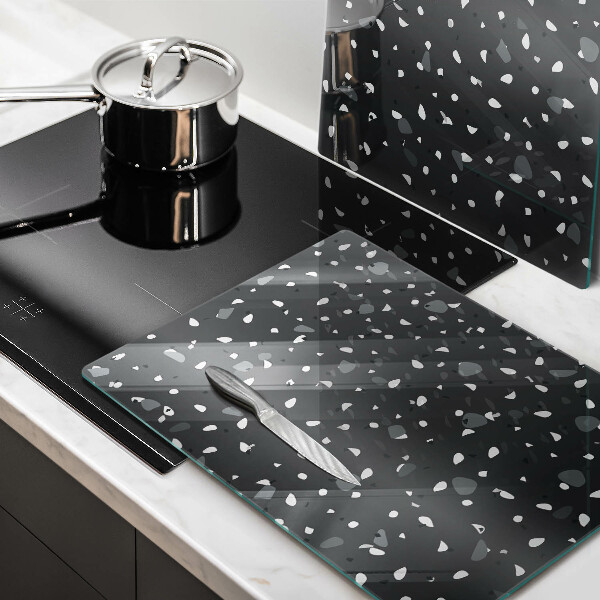 Üveg vágódeszka Díszítő kő