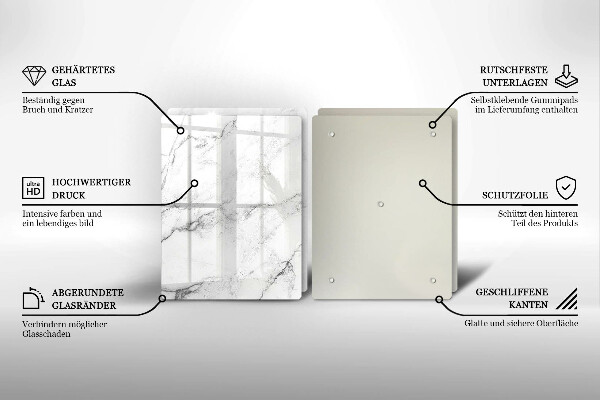 Üveg vágódeszka Elegáns márvány textúra