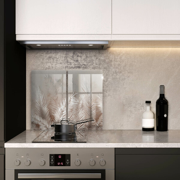 Üveg vágódeszka Boho növényzet levelei