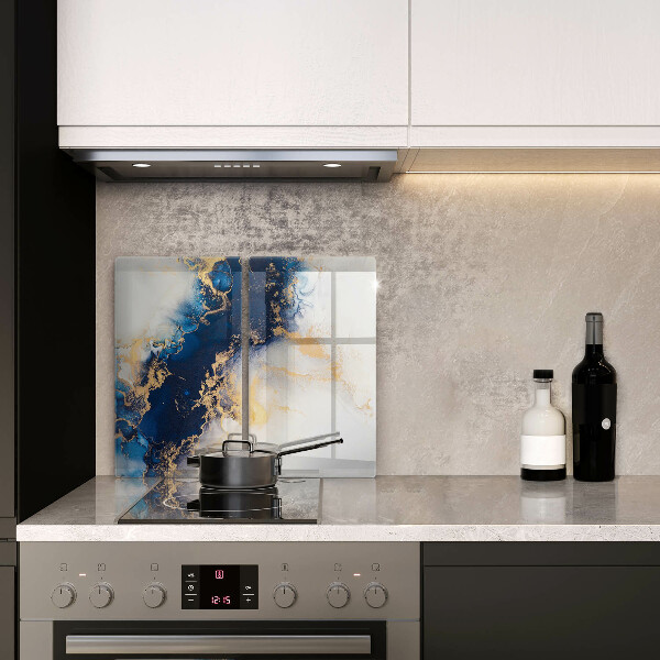 Üveg vágódeszka Absztrakció kékkel