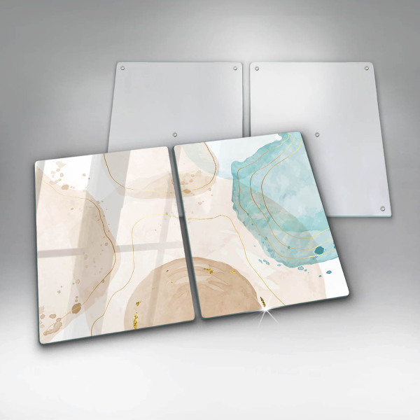 Üveg vágódeszka Világos bohó formák