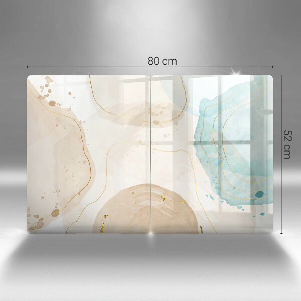 Üveg vágódeszka Világos bohó formák