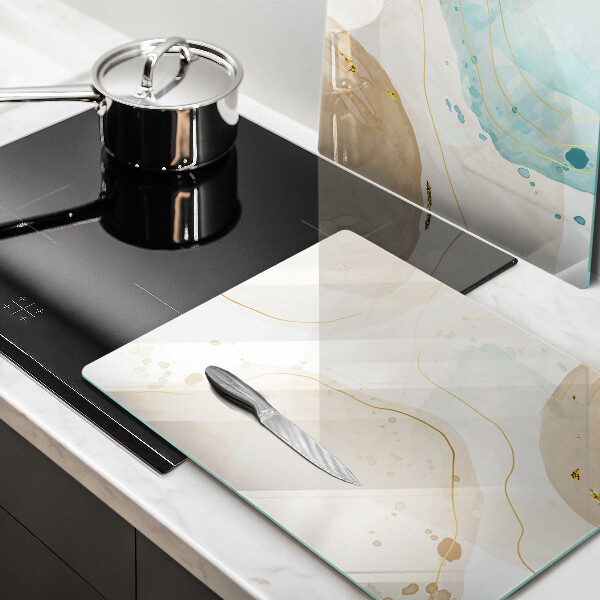 Üveg vágódeszka Világos bohó formák