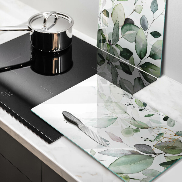 Üveg vágódeszka Akvarell növények