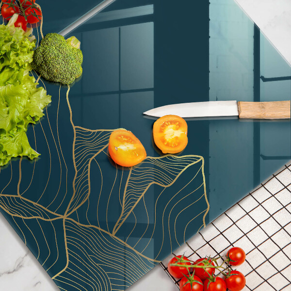 Üveg vágódeszka Absztrakt hegyek