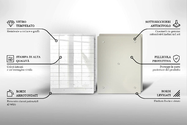 Üveg vágódeszka Modern világos táblák