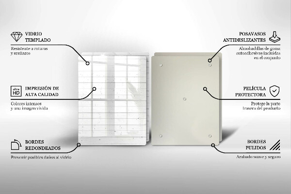 Üveg vágódeszka Modern világos táblák