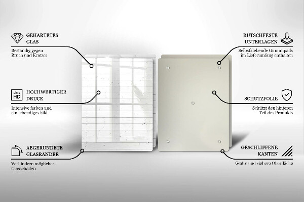 Üveg vágódeszka Modern világos táblák