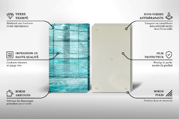 Üveg vágódeszka Vintage fa táblák