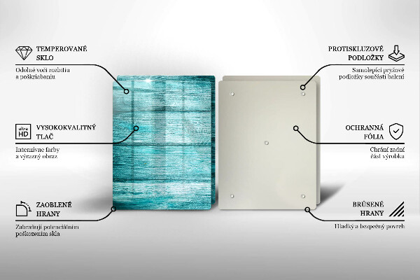 Üveg vágódeszka Vintage fa táblák