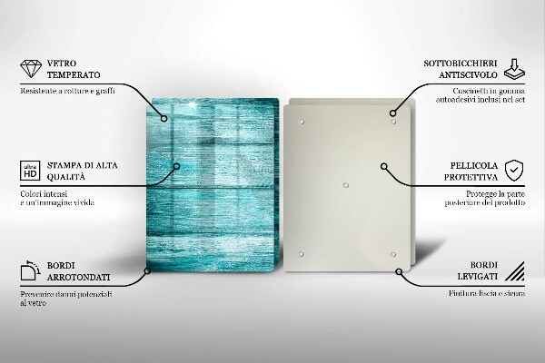 Üveg vágódeszka Vintage fa táblák