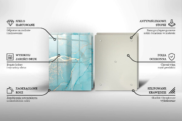 Üveg vágódeszka Kő absztrakció