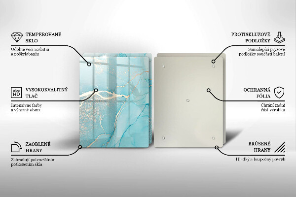 Üveg vágódeszka Kő absztrakció