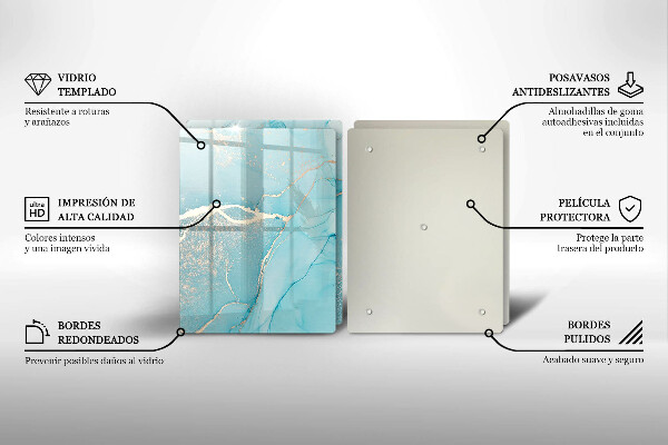 Üveg vágódeszka Kő absztrakció