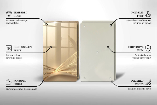 Üveg vágódeszka Modern absztrakció