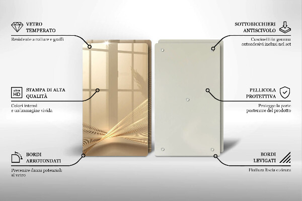 Üveg vágódeszka Modern absztrakció