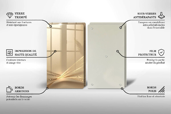 Üveg vágódeszka Modern absztrakció