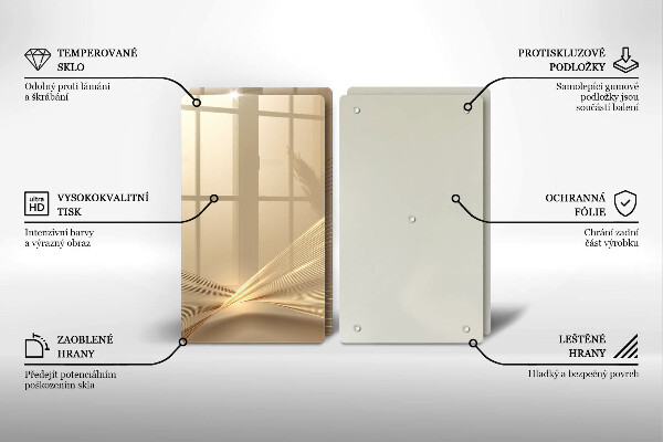 Üveg vágódeszka Modern absztrakció