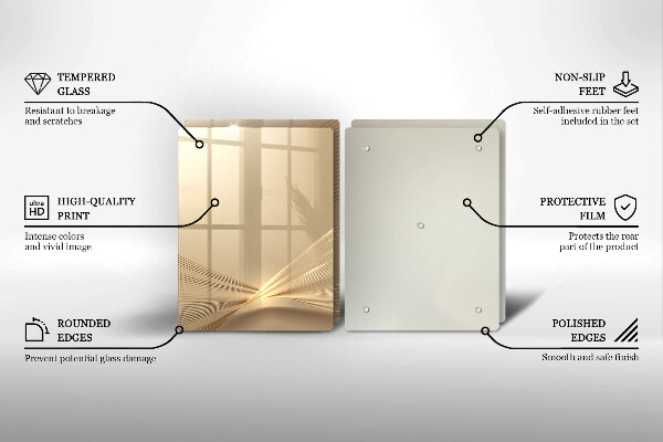 Üveg vágódeszka Modern absztrakció