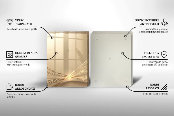 Üveg vágódeszka Modern absztrakció