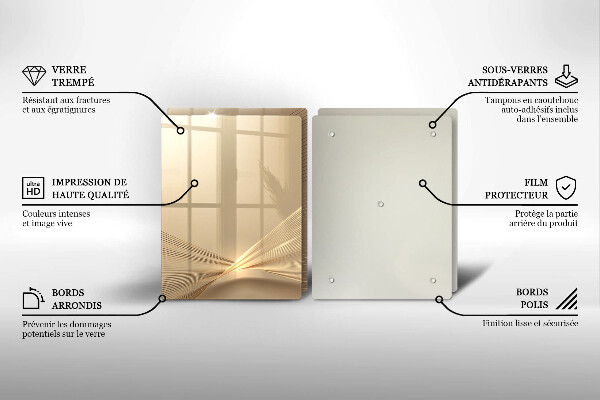 Üveg vágódeszka Modern absztrakció