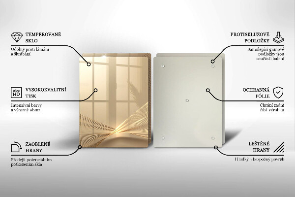 Üveg vágódeszka Modern absztrakció