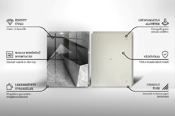Üveg vágódeszka Konkrét absztrakció