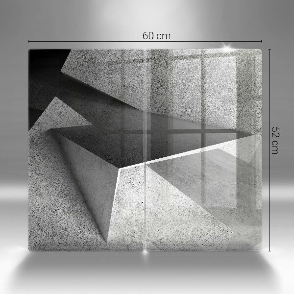 Üveg vágódeszka Konkrét absztrakció