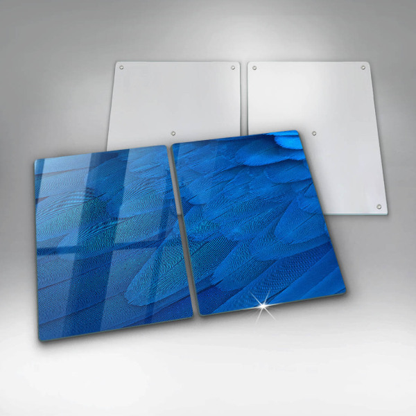 Üveg vágódeszka Madártollak