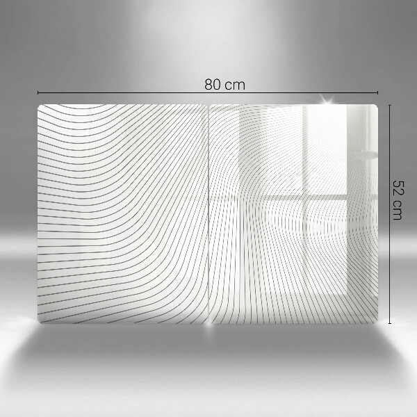 Üveg vágódeszka Modern vonalak minta