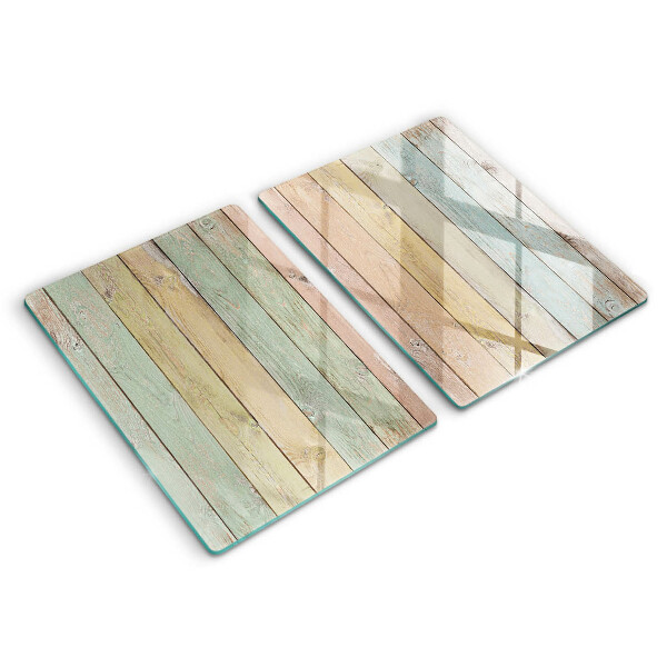 Üveg vágódeszka Színes vintage táblák