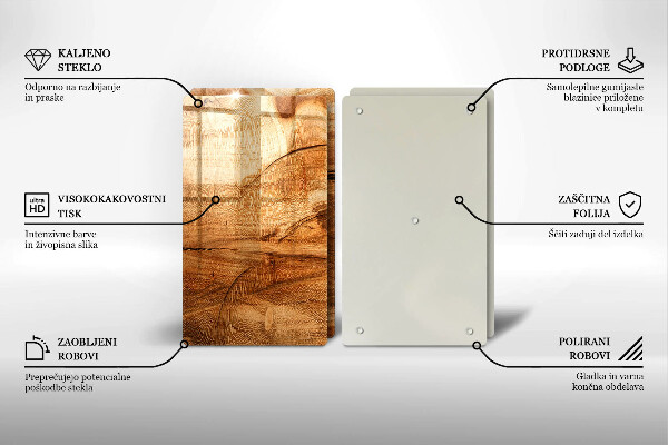 Üveg vágódeszka Fa tábla textúra