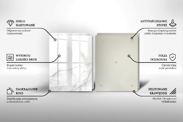 Üveg vágódeszka Márvány kő háttér