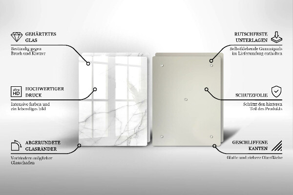 Üveg vágódeszka Márvány kő háttér