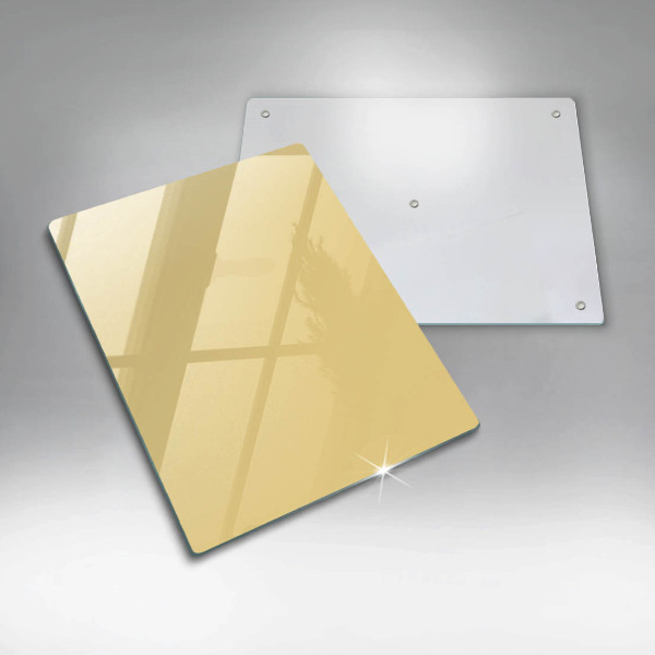 Üveg vágódeszka Sárga