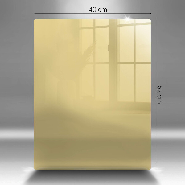 Üveg vágódeszka Sárga