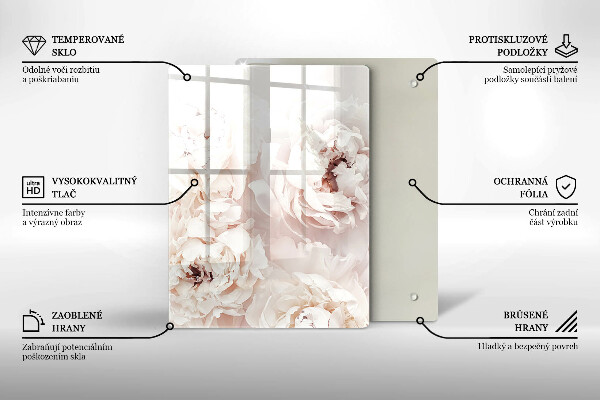 Üveg vágódeszka Sárga