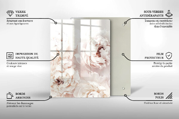 Üveg vágódeszka Sárga