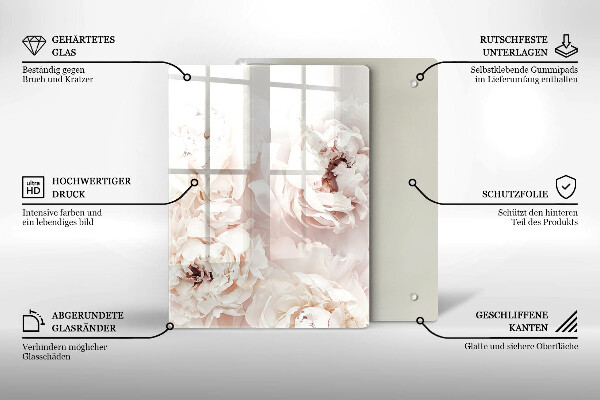 Üveg vágódeszka Sárga