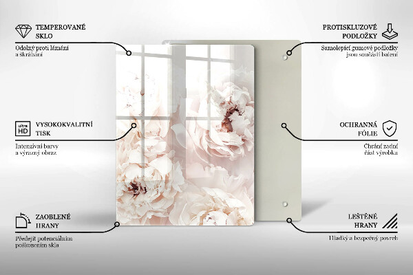 Üveg vágódeszka Sárga