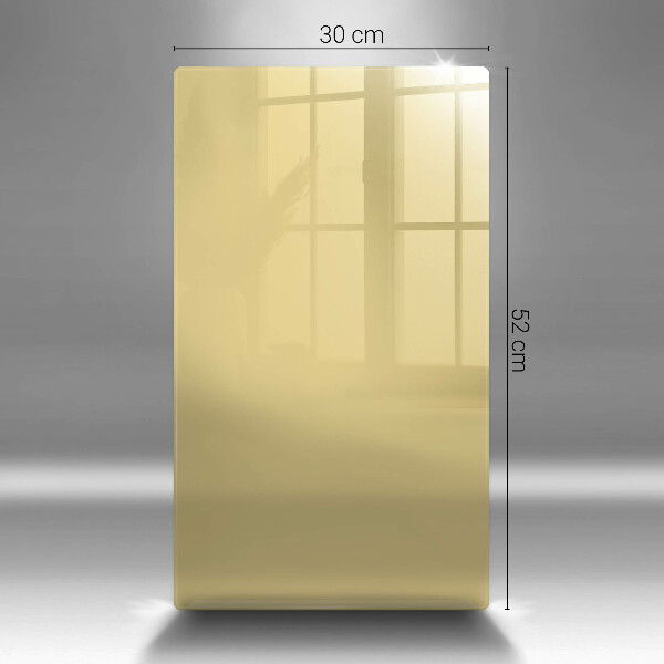 Üveg vágódeszka Sárga