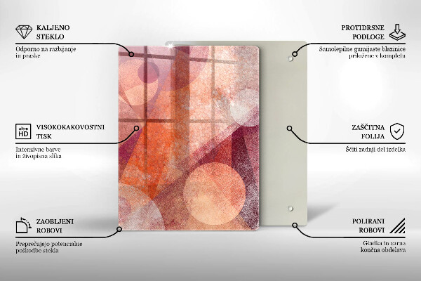 Üveg vágódeszka narancsszín