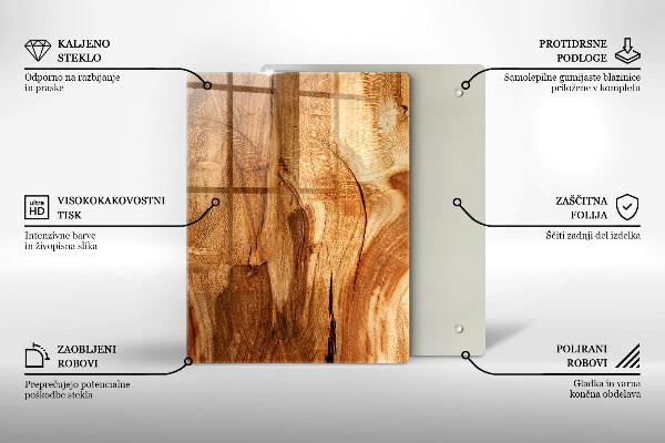 Üveg vágódeszka Piros chili paprika