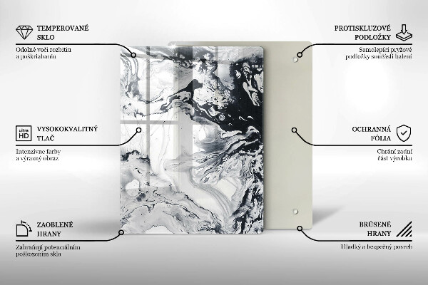 Üveg vágódeszka Citrom gyümölcs