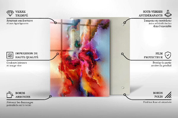 Üveg vágódeszka Kávé és bab