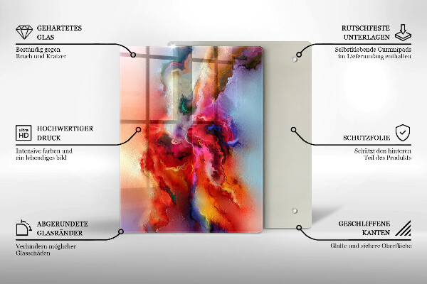 Üveg vágódeszka Kávé és bab