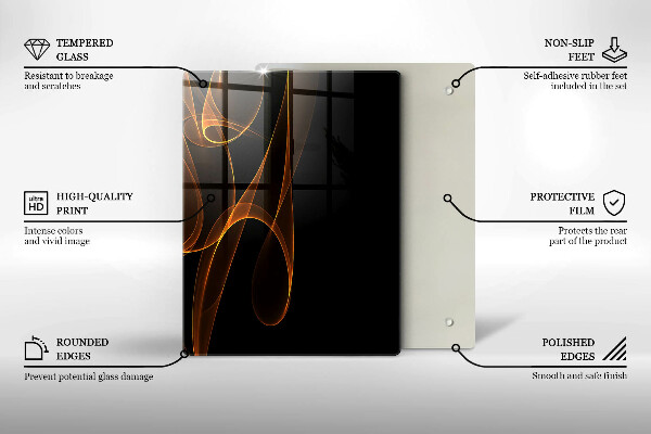 Üveg vágódeszka Zöld zöldségek
